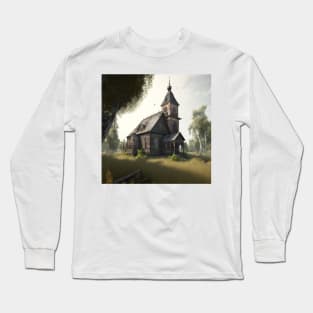 Chernarus : old church 1 Long Sleeve T-Shirt